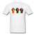 Black Power Fist - white