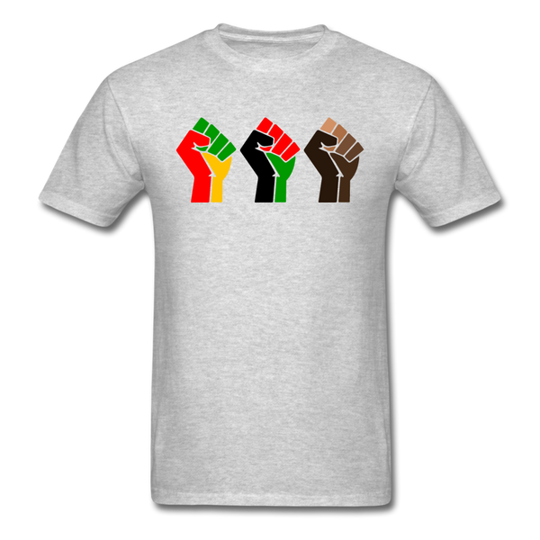 Black Power Fist - heather gray