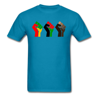 Black Power Fist - turquoise