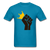 Black Power Crown - turquoise