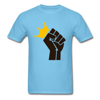 Black Power Crown - aquatic blue