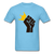 Black Power Crown - aquatic blue