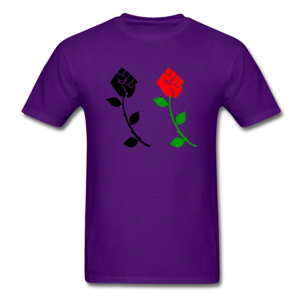 Black Power Fist Rose - purple