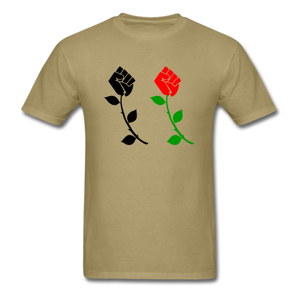 Black Power Fist Rose - khaki