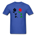 Black Power Fist Rose - royal blue