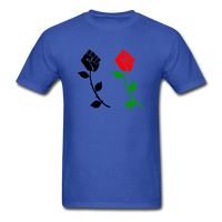 Black Power Fist Rose - royal blue