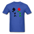 Black Power Fist Rose - royal blue