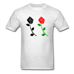 Black Power Fist Rose - light heather gray