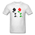 Black Power Fist Rose - light heather gray