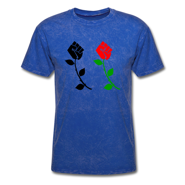 Black Power Fist Rose - mineral royal