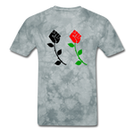 Black Power Fist Rose - grey tie dye