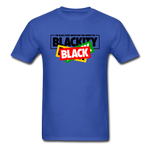 Blackity Black - royal blue