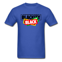 Blackity Black - royal blue