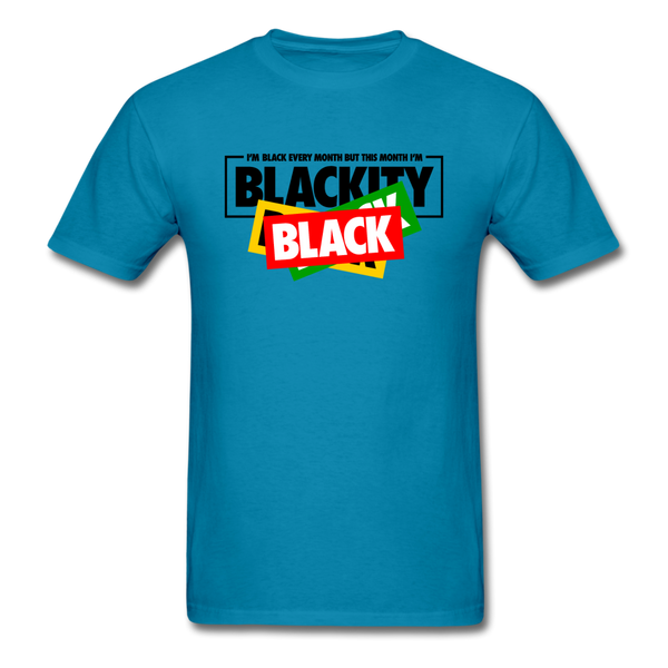Blackity Black - turquoise