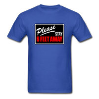 Stay 6 Feet - royal blue