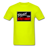 Stay 6 Feet - safety green