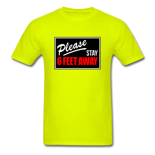 Stay 6 Feet - safety green