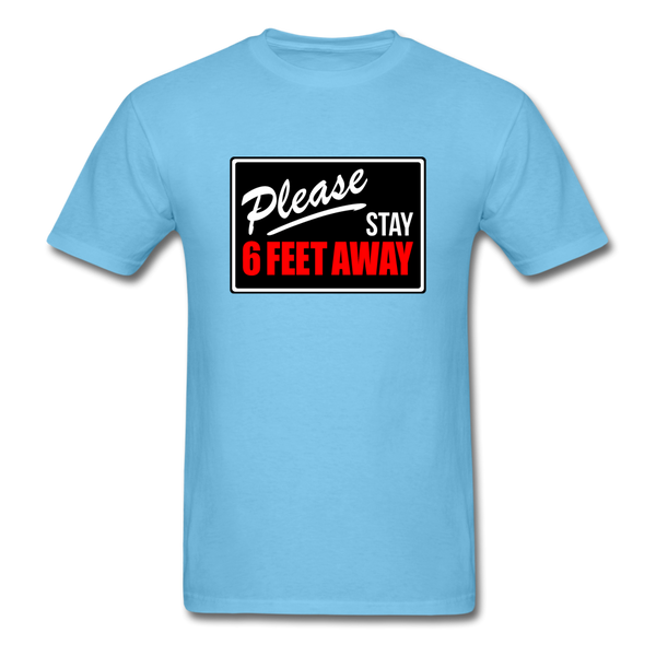 Stay 6 Feet - aquatic blue