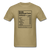 Nutritional Facts - khaki