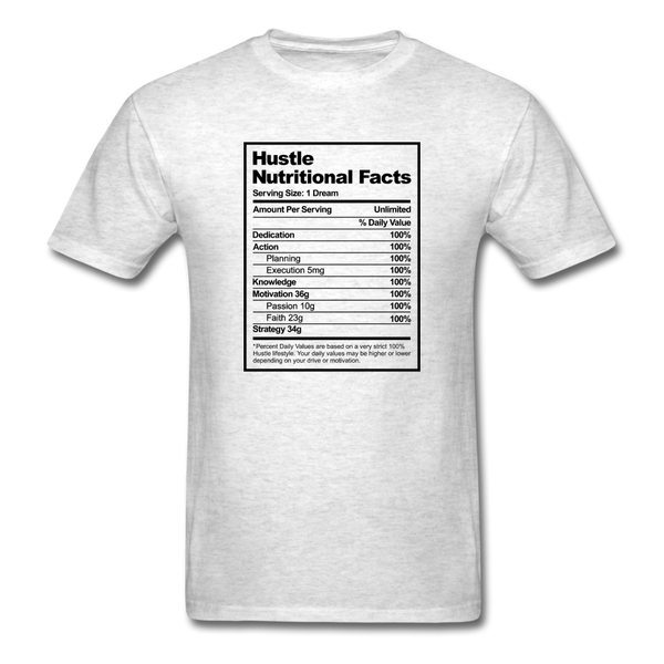 Nutritional Facts - light heather gray
