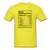 Nutritional Facts - yellow