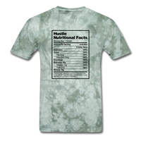 Nutritional Facts - military green tie dye
