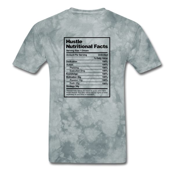 Nutritional Facts - grey tie dye