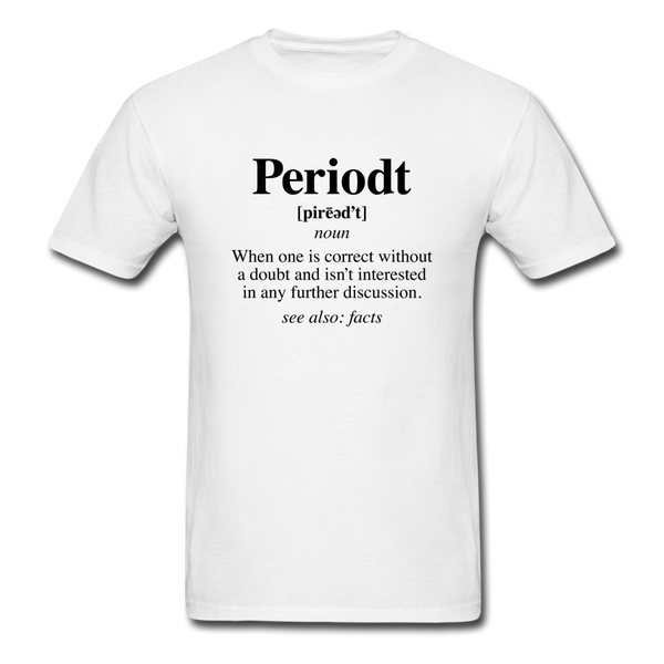 Periodt Definition - white
