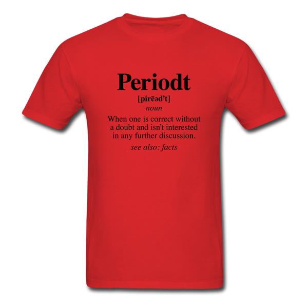 Periodt Definition - red