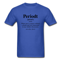 Periodt Definition - royal blue