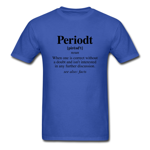 Periodt Definition - royal blue