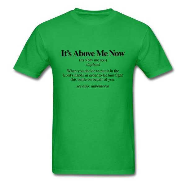 Its Above Me Definition - bright green
