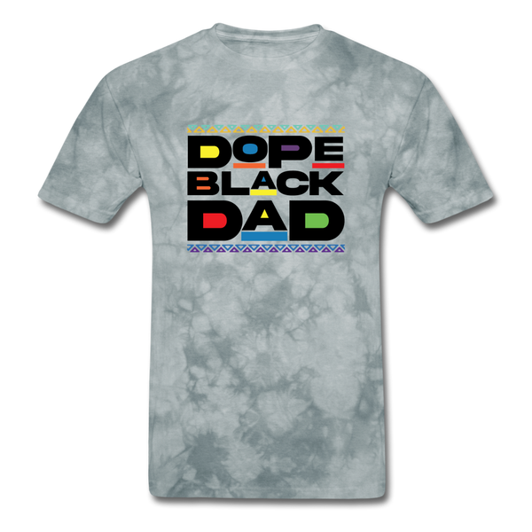 Black Dope Family Dad - grey tie dye