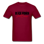 Black Women - burgundy