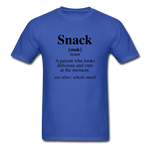 Snack Definition - royal blue