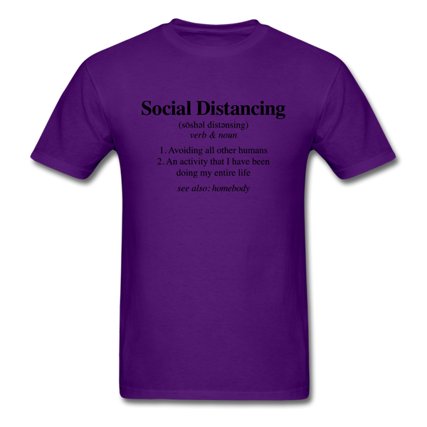 Social Distance Definition - purple