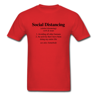 Social Distance Definition - red