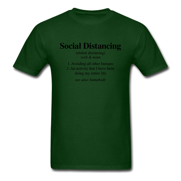 Social Distance Definition - forest green