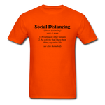 Social Distance Definition - orange