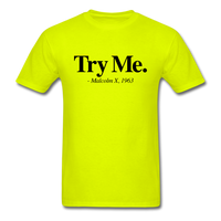 Try Me - safety green