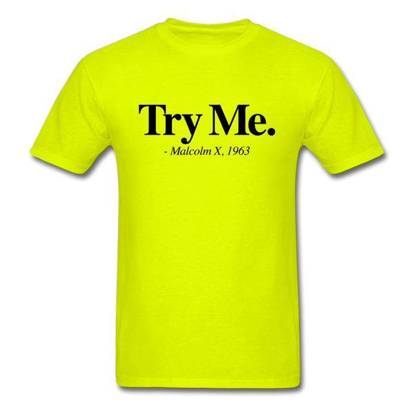 Try Me - safety green