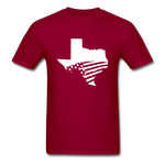 Texas Distressed - dark red