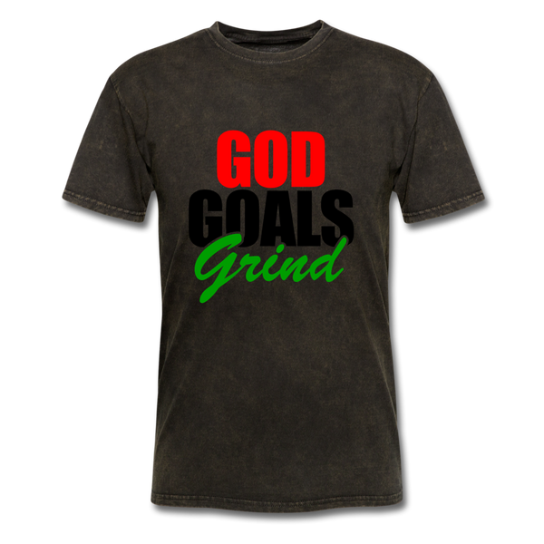 God Goals Grind - mineral black