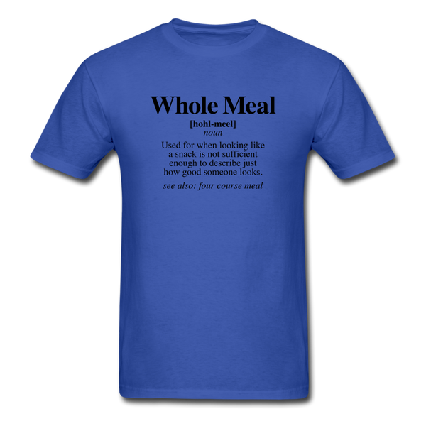 Whole Meal - royal blue