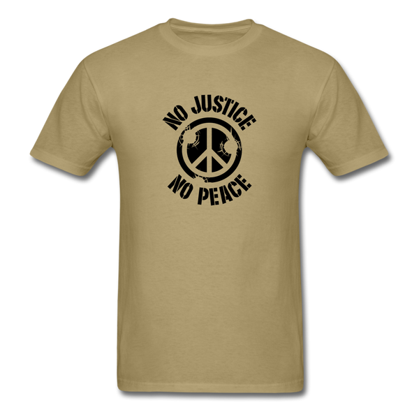 No  Justice No Peace - khaki