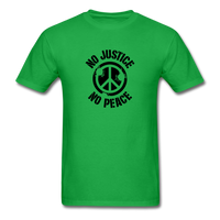 No  Justice No Peace - bright green