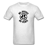 No  Justice No Peace - light heather gray