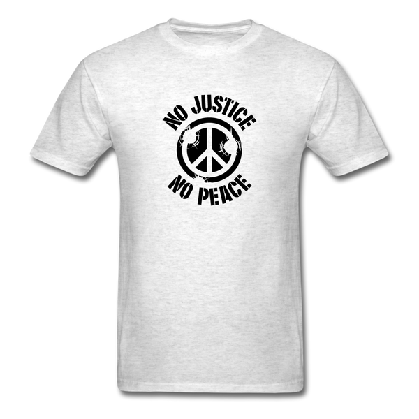 No  Justice No Peace - light heather gray