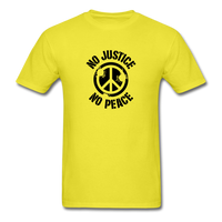 No  Justice No Peace - yellow
