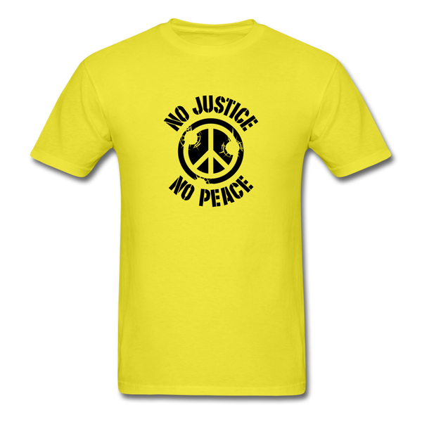 No  Justice No Peace - yellow